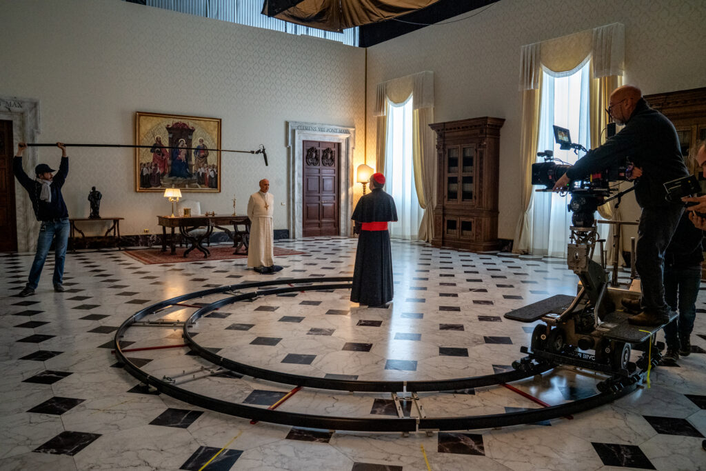 to di Gianni Fiorito. Set di The New Pope, Roma 2018